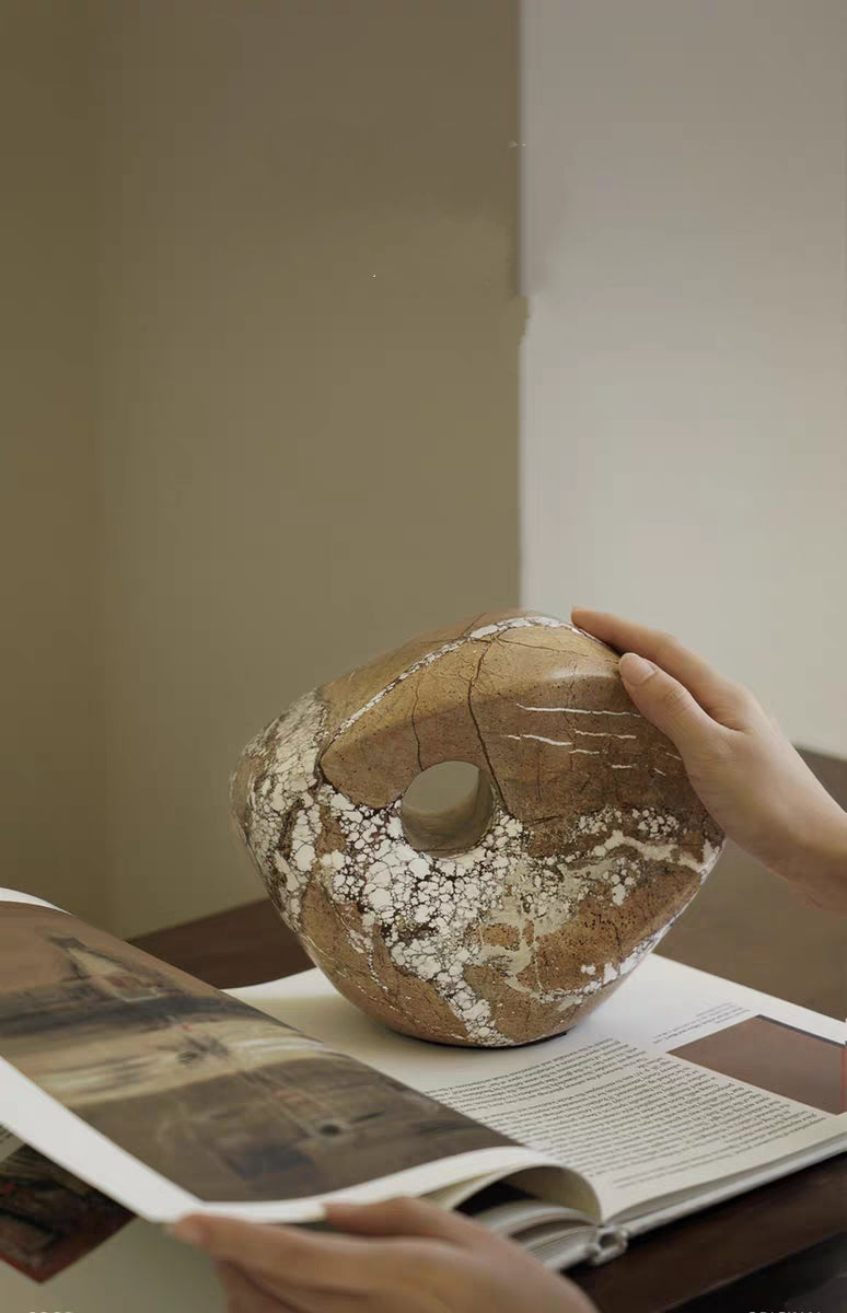 Sculptural Marble Decorative Object Free Form