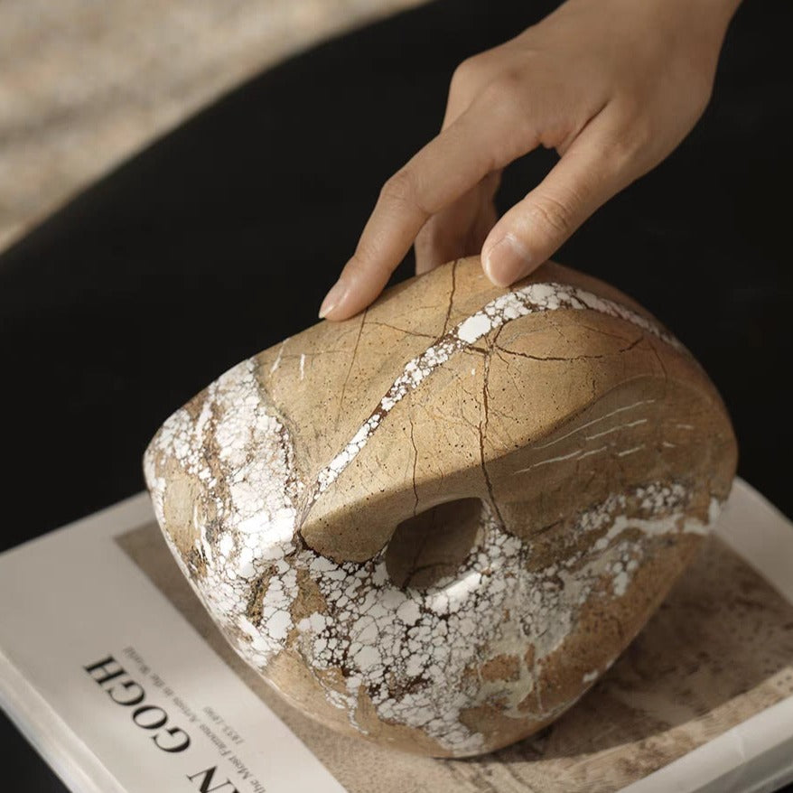 Sculptural Marble Decorative Object Free Form