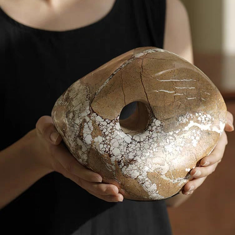 Sculptural Marble Decorative Object Free Form